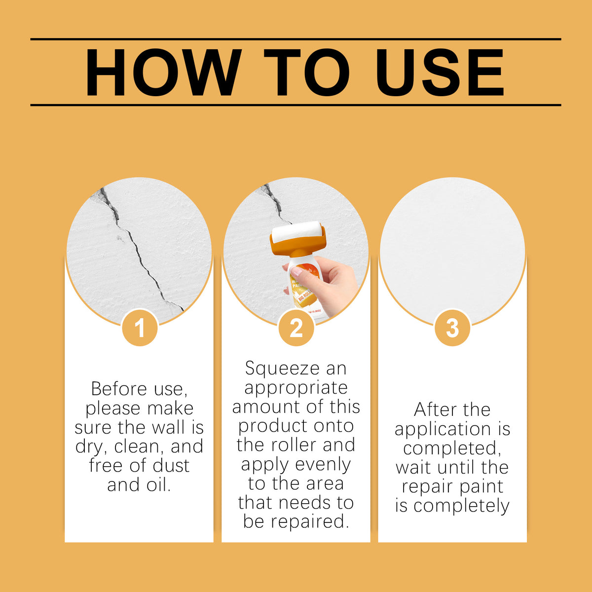 Wall Repair Roller Paint Repair Wall Holes Peels And Cracks Nail Eye Wall Paint Wall Repair Paste