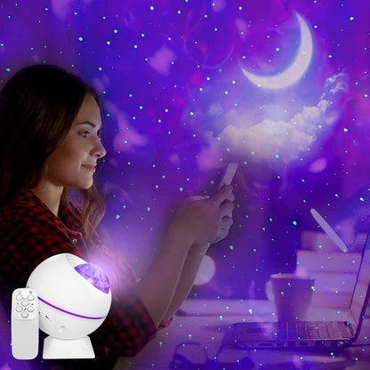 Starry Sky Universe Projection Lamp Car Home Atmosphere Starry Sky Light Starry Water Pattern Moon Led Night Light